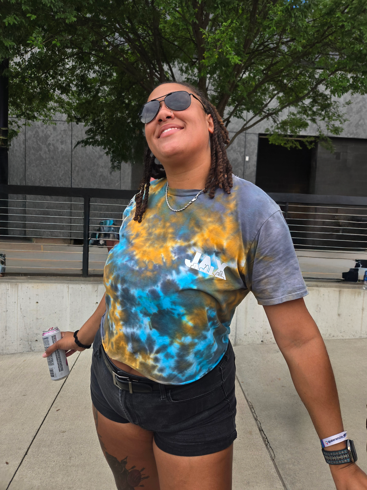 Jags/Duval Crumple Tie dye shirt