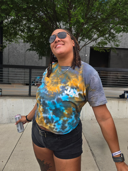 Jags/Duval Crumple Tie dye shirt